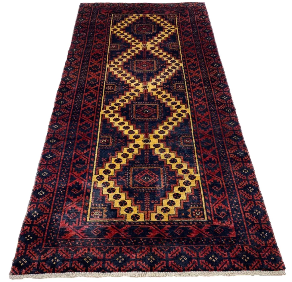 Perserteppich Belutsch 187 x 86 cm Schafwolle handgeknüpft