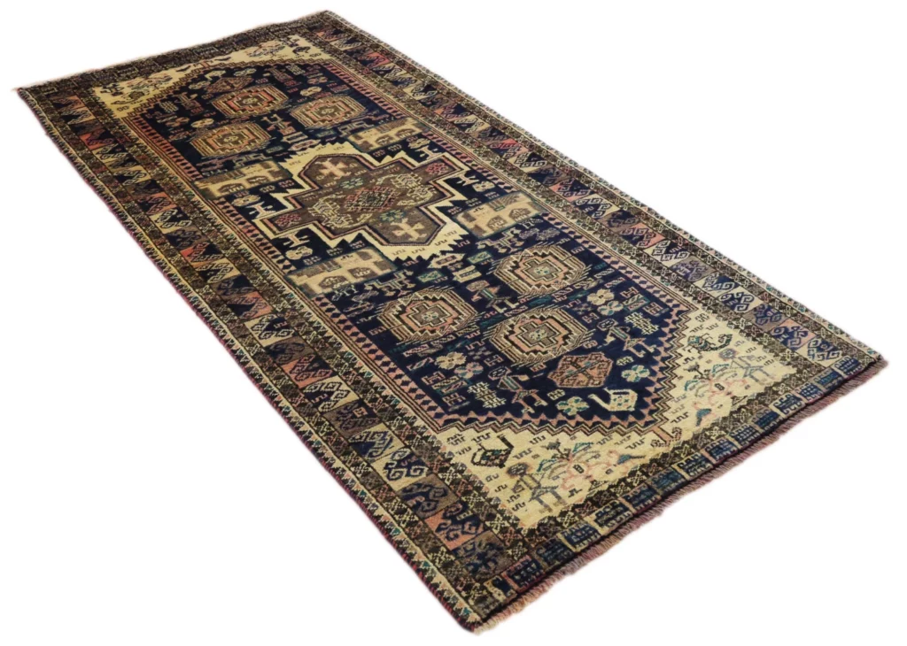 Orientteppich Belutsch 190 x 97 cm Wolle handgeknüpft