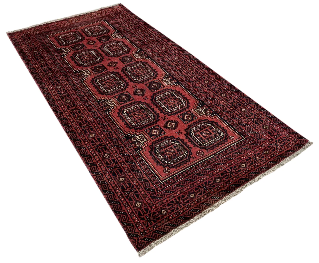Orientteppich Belutsch 206 x 106 cm Wolle handgeknüpft