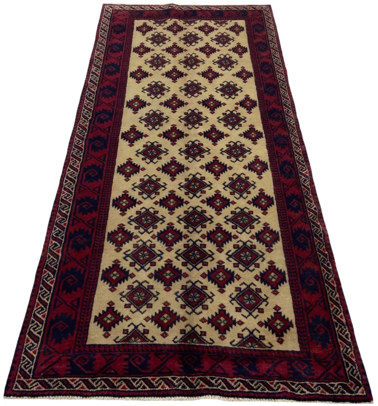 Orientteppich Belutsch 227x102 cm Wolle handgeknüpft