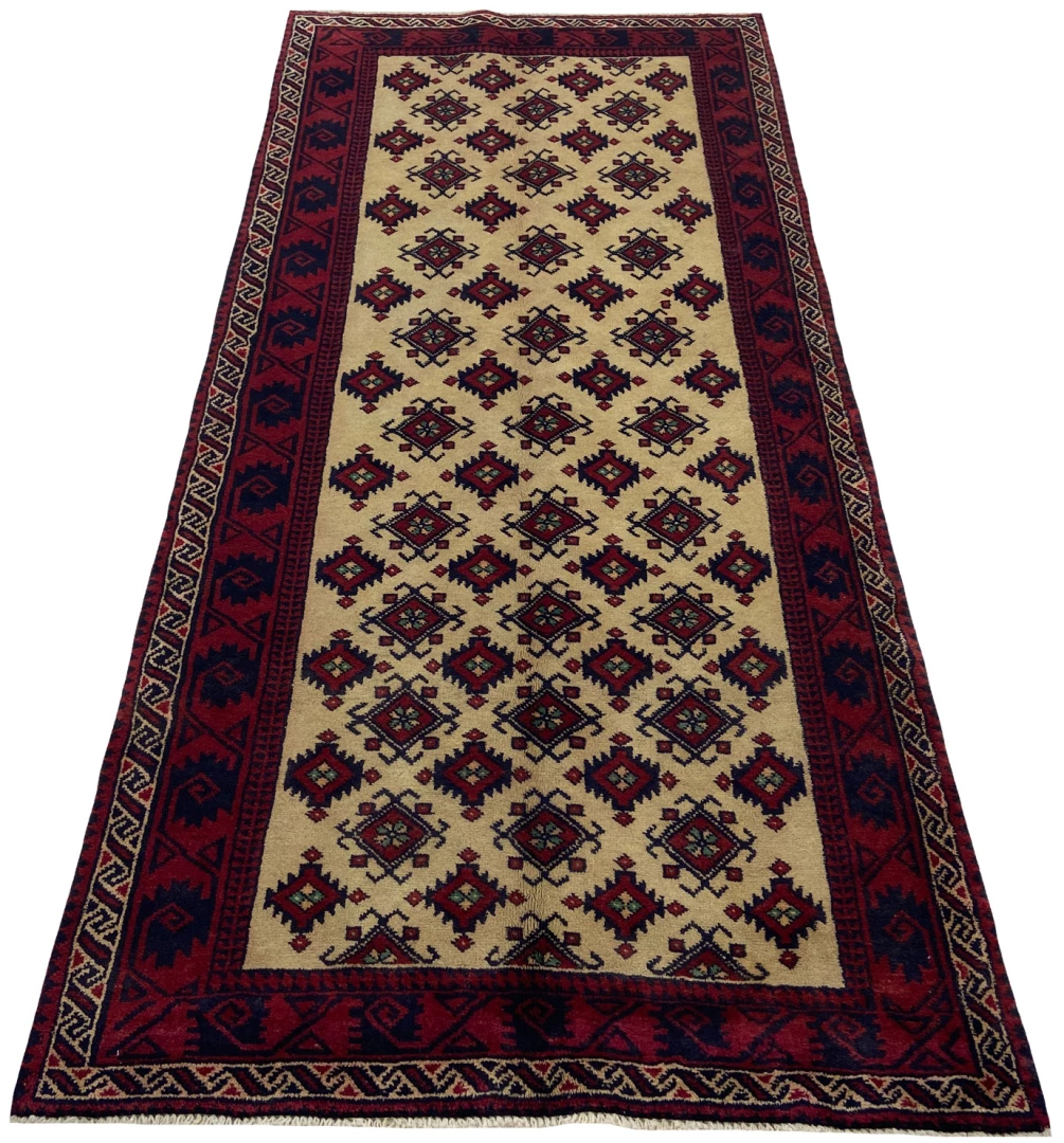 Orientteppich Belutsch 227x102 cm Wolle handgeknüpft