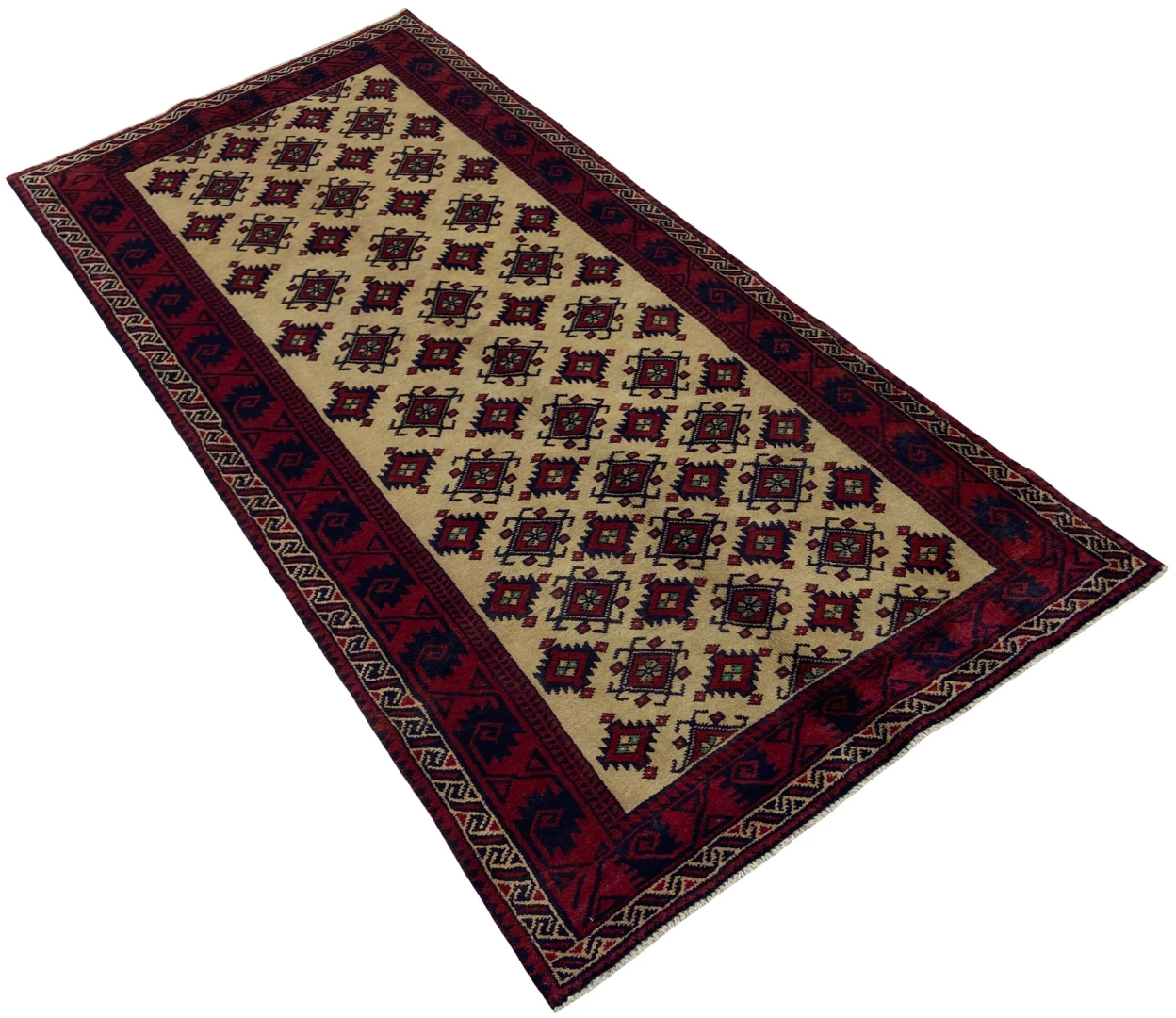 Orientteppich Belutsch 227x102 cm Wolle handgeknüpft