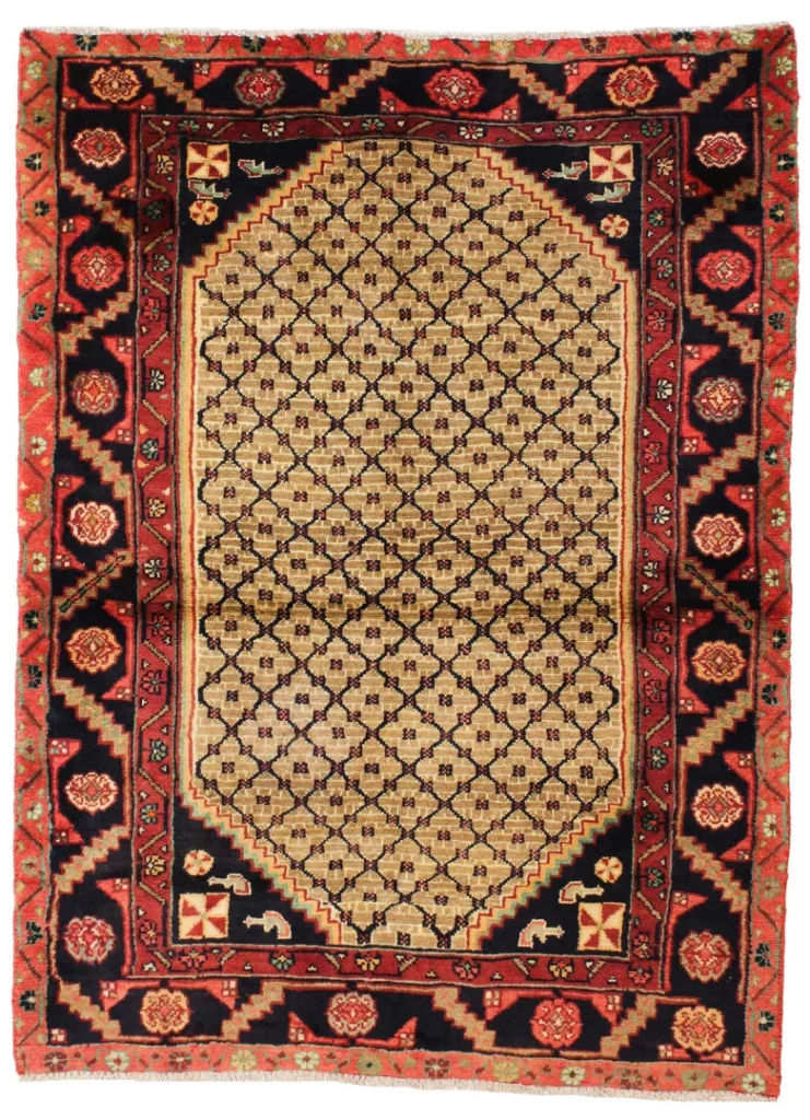 Perserteppich Hamadan 144 x 107 cm Wolle handgeknüpft