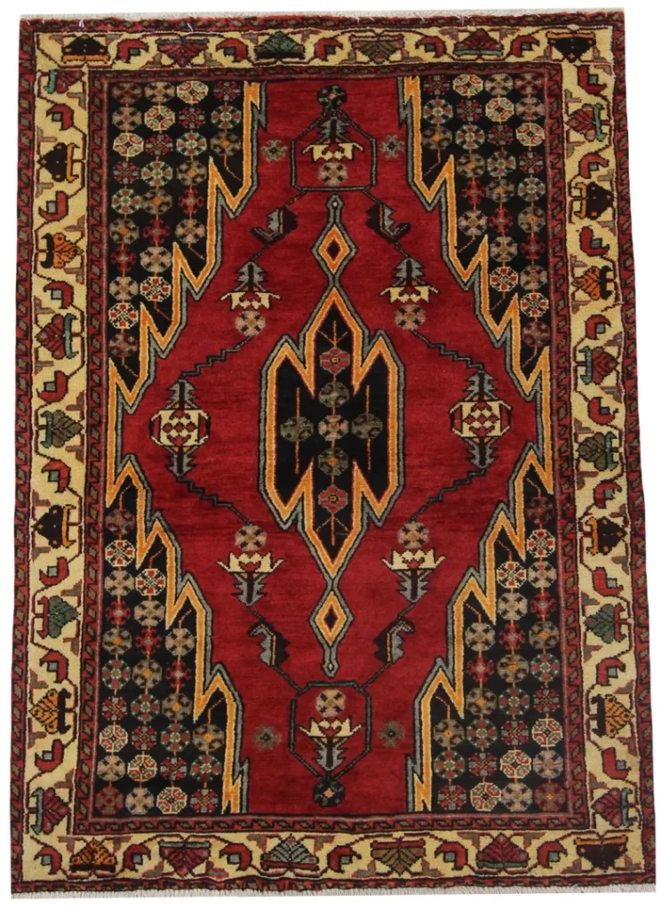 Perserteppich Hamadan 148 x 106 cm Wolle handgeknüpft