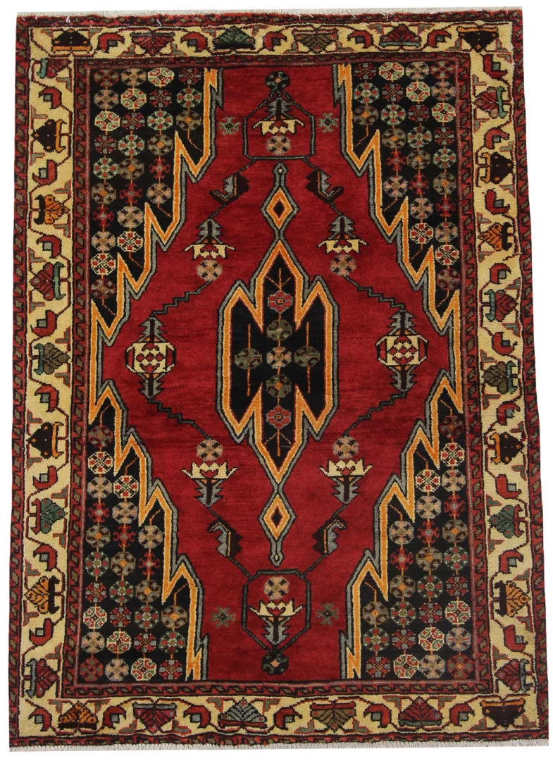 Perserteppich Hamadan 148 x 106 cm Wolle handgeknüpft