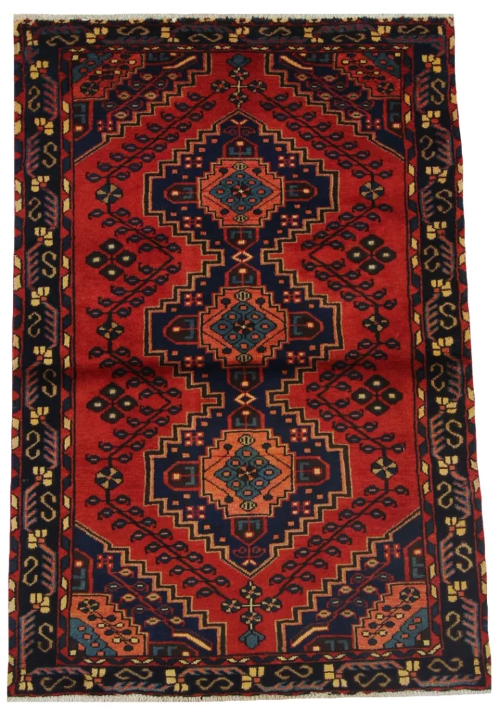 Perserteppich Hamadan 152 x 102 cm Wolle handgeknüpft