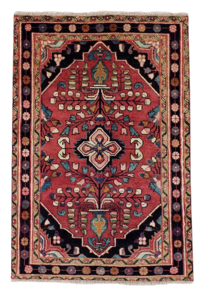 Perserteppich Hamadan 153 x 103 cm Wolle handgeknüpft