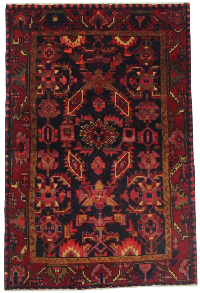 Perserteppich Hamadan 156 x 105 cm Wolle handgeknüpft