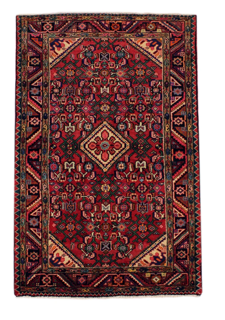 Perserteppich Hamadan 160 x 100 cm Wolle handgeknüpft