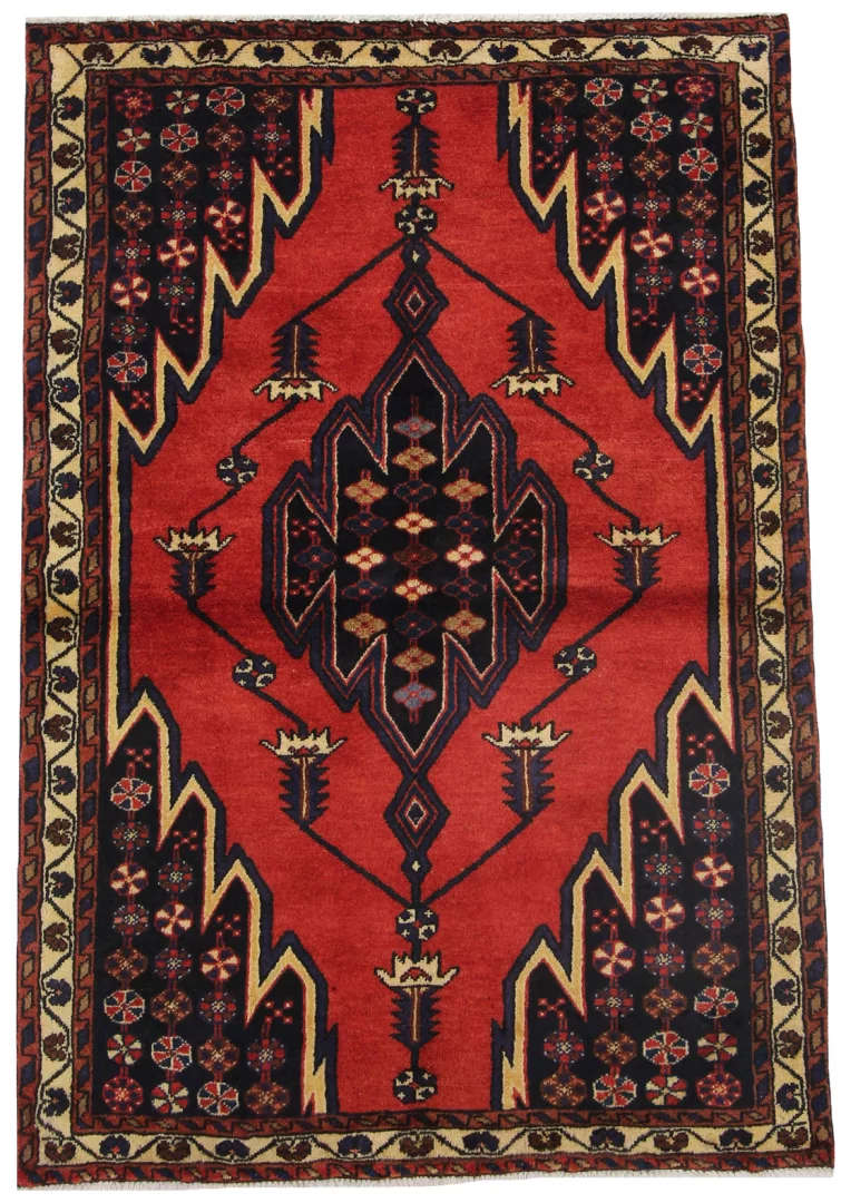 Perserteppich Hamadan 160 x 110 cm Wolle handgeknüpft