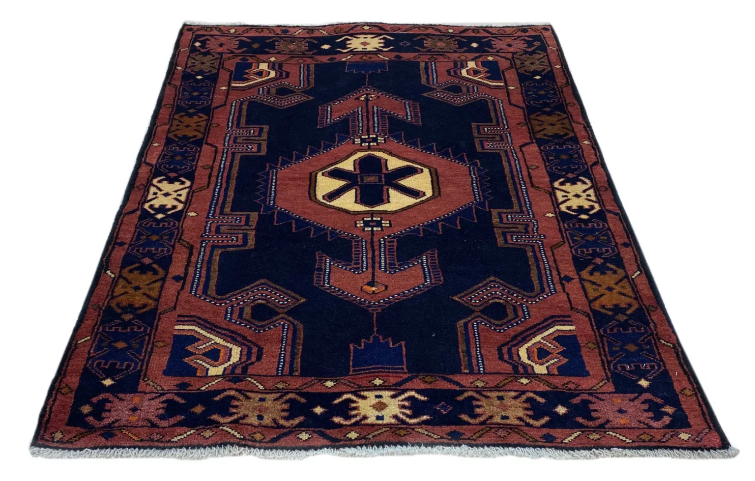 hamadan-teppich-146x112-cm-100000-knoten-handgeknupft-orientteppich-1 Perserteppich Hamadan 146 x 112 cm Wolle handgeknüpft