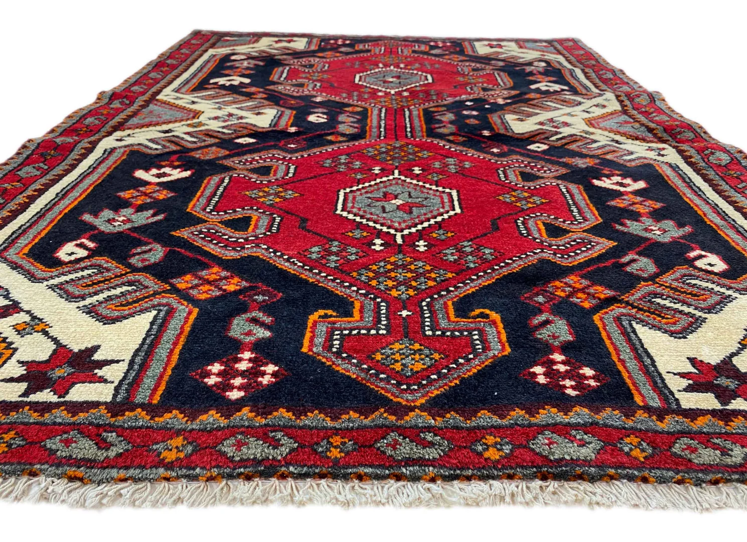 Perserteppich Hamadan 145 x 108 cm Wolle handgeknüpft