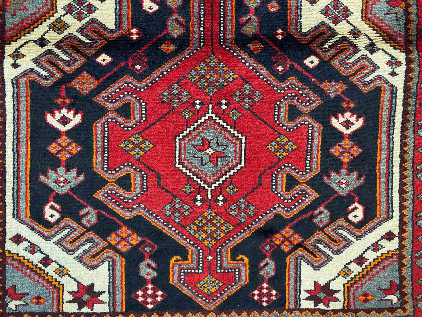 Perserteppich Hamadan 145 x 108 cm Wolle handgeknüpft