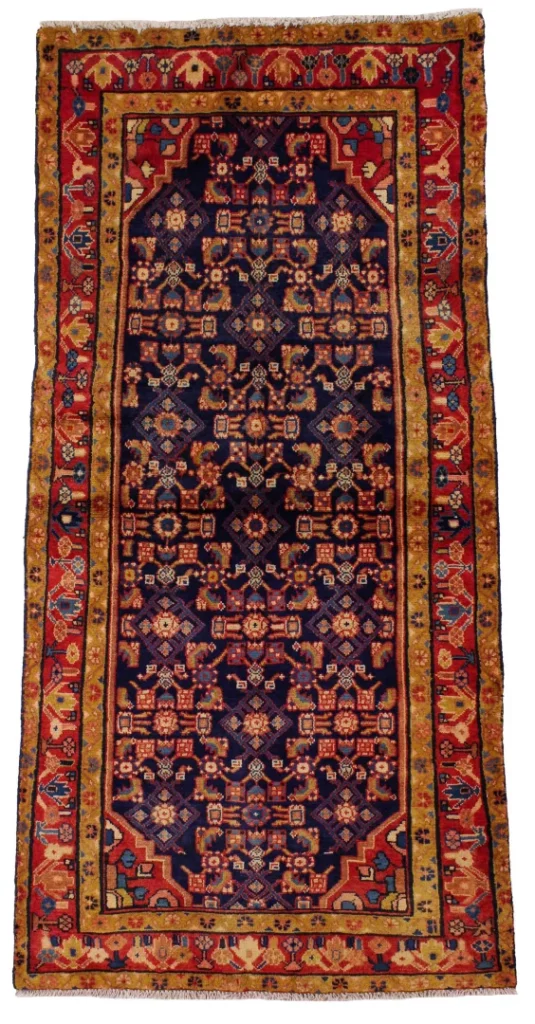 Perserteppich Hamadan 182 x 90 cm Wolle handgeknüpft