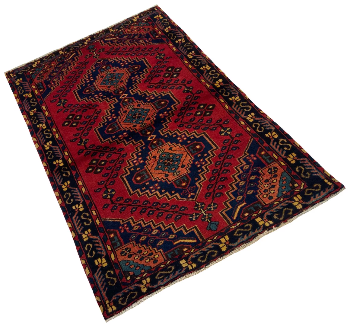 Perserteppich Hamadan 152 x 102 cm Wolle handgeknüpft