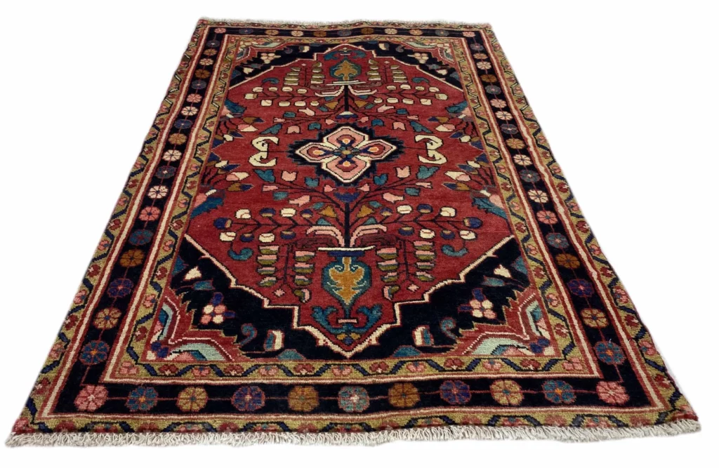 Perserteppich Hamadan 153 x 103 cm Wolle handgeknüpft