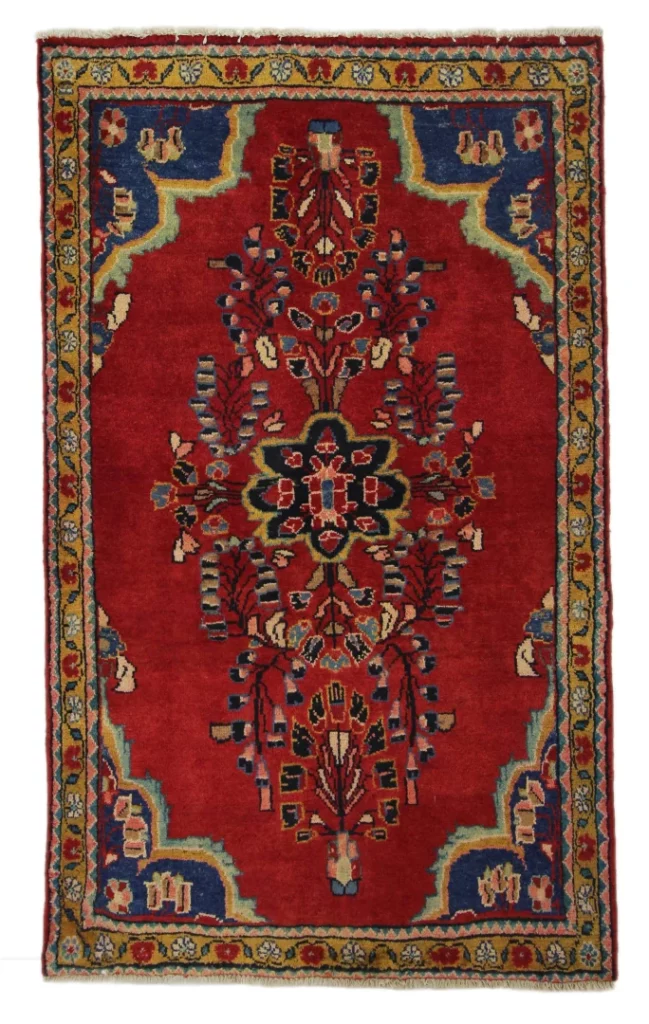 Perserteppich Hamadan 185 x 112 cm Wolle handgeknüpft