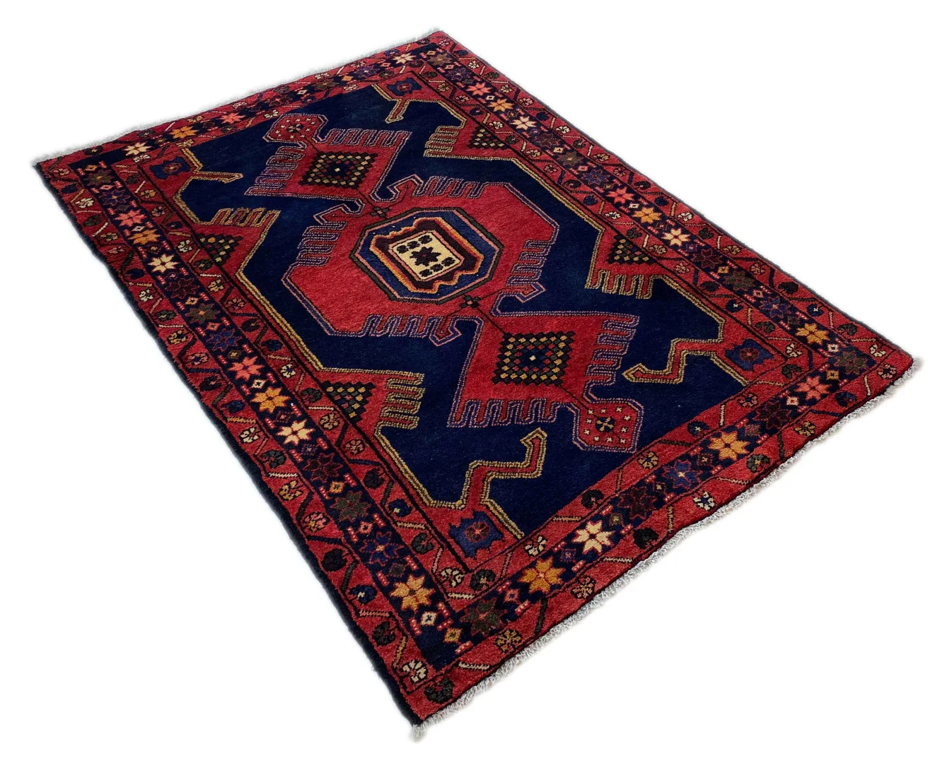 Perserteppich Hamadan 153 x 110 cm Wolle handgeknüpft