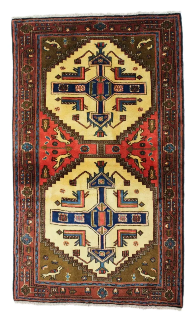 Perserteppich Hamadan 186 x 110 cm Wolle handgeknüpft