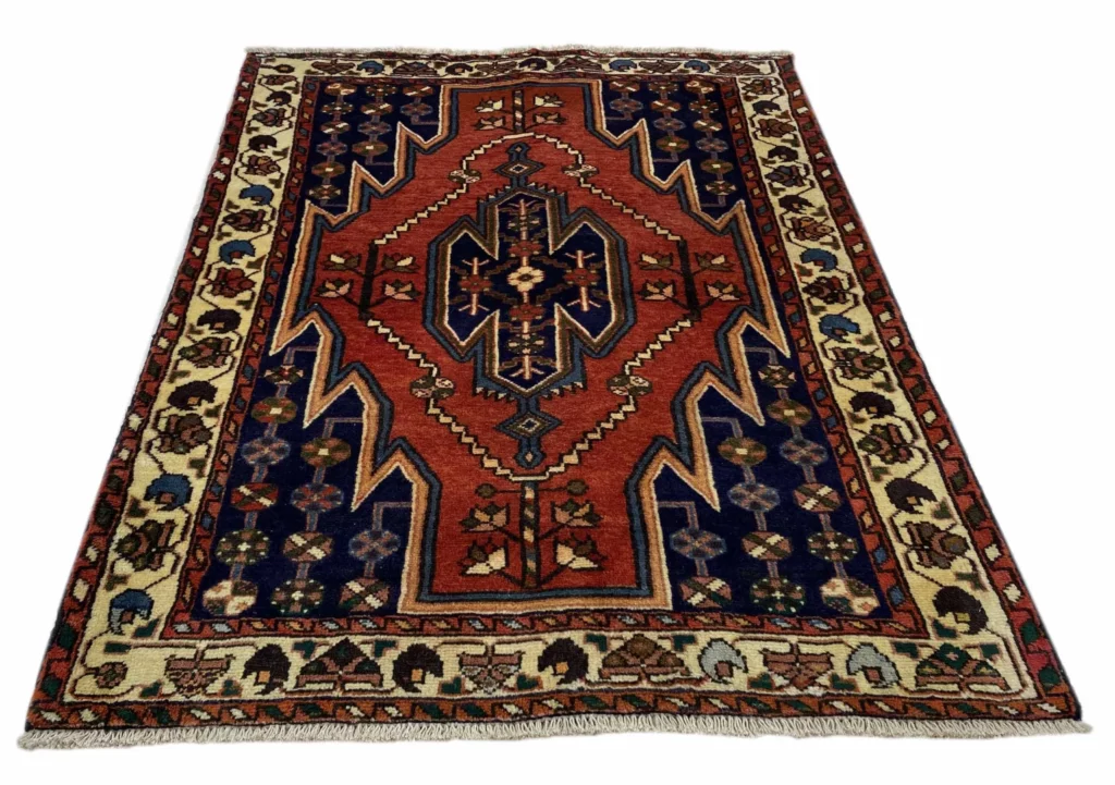 Perserteppich Hamadan 154 x 113 cm Wolle handgeknüpft