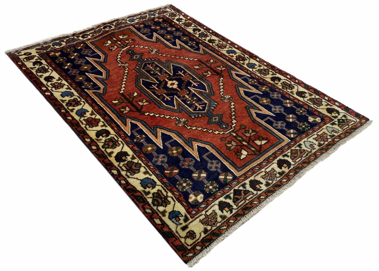 Perserteppich Hamadan 154 x 113 cm Wolle handgeknüpft