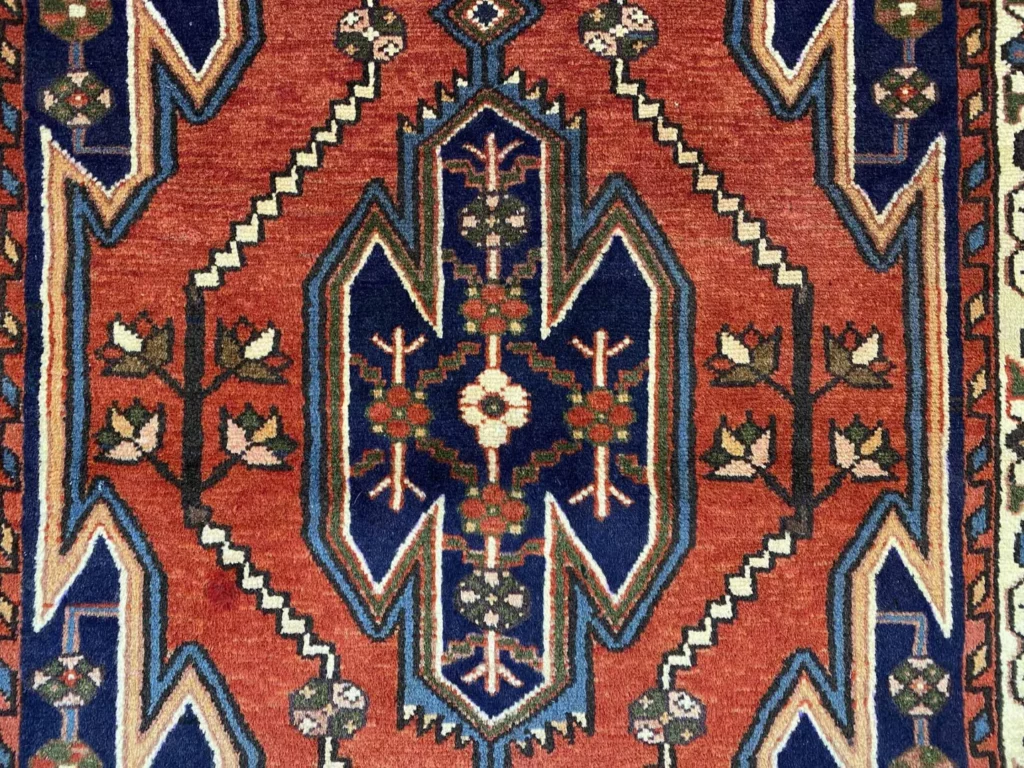 Perserteppich Hamadan 154 x 113 cm Wolle handgeknüpft
