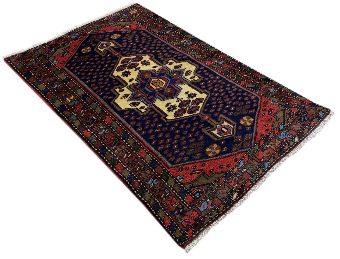 Perserteppich Hamadan 155 x 105 cm Wolle handgeknüpft