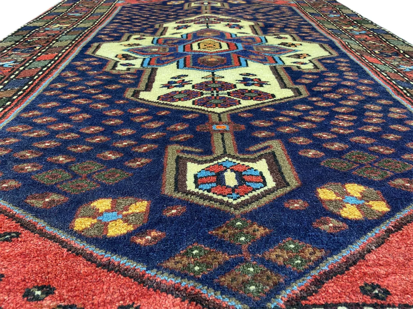 Perserteppich Hamadan 155 x 105 cm Wolle handgeknüpft