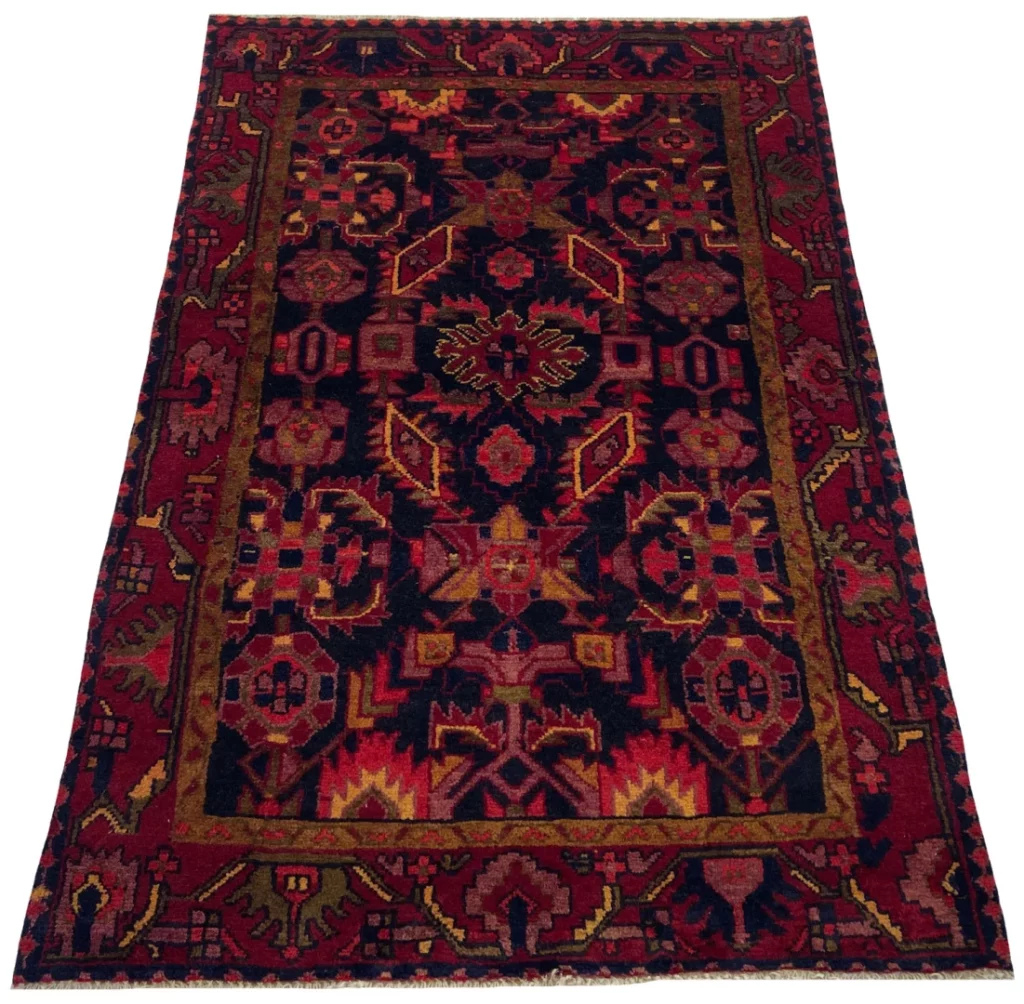 Perserteppich Hamadan 156 x 105 cm Wolle handgeknüpft