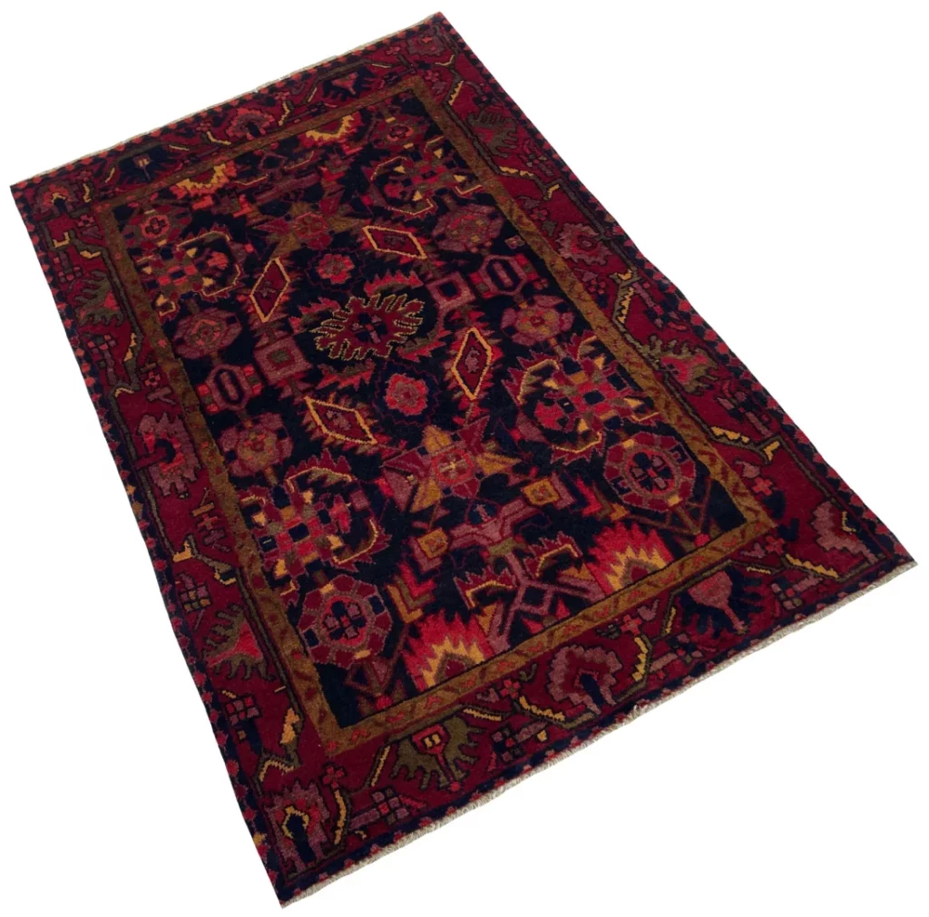 Perserteppich Hamadan 156 x 105 cm Wolle handgeknüpft