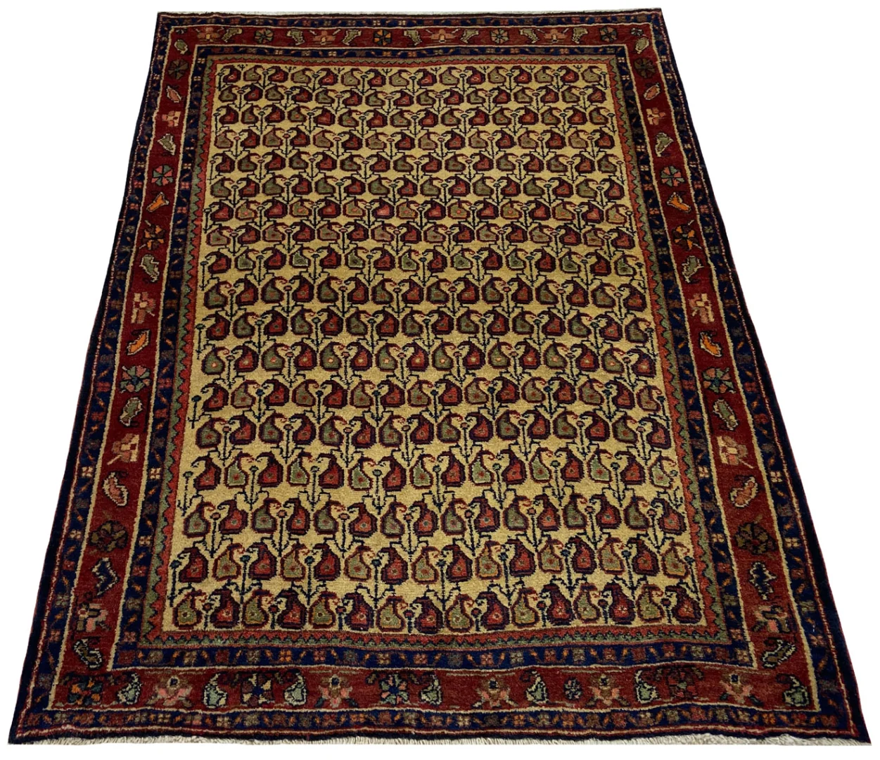 hamadan-teppich-156-x-110-cm-100000-knoten-handgeknupft-fur-teppiche-1 Perserteppich Hamadan 156 x 110 cm Wolle handgeknüpft