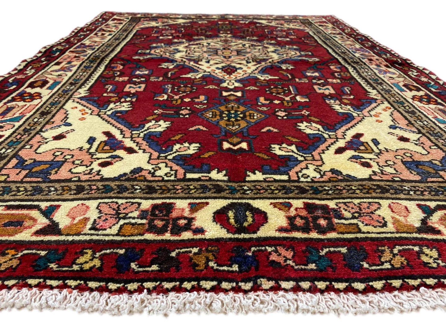 hamadan-orientteppich-157x110-cm-handgeknupft-fur-teppiche-4 Perserteppich Hamadan 157 x 110 cm Wolle handgeknüpft