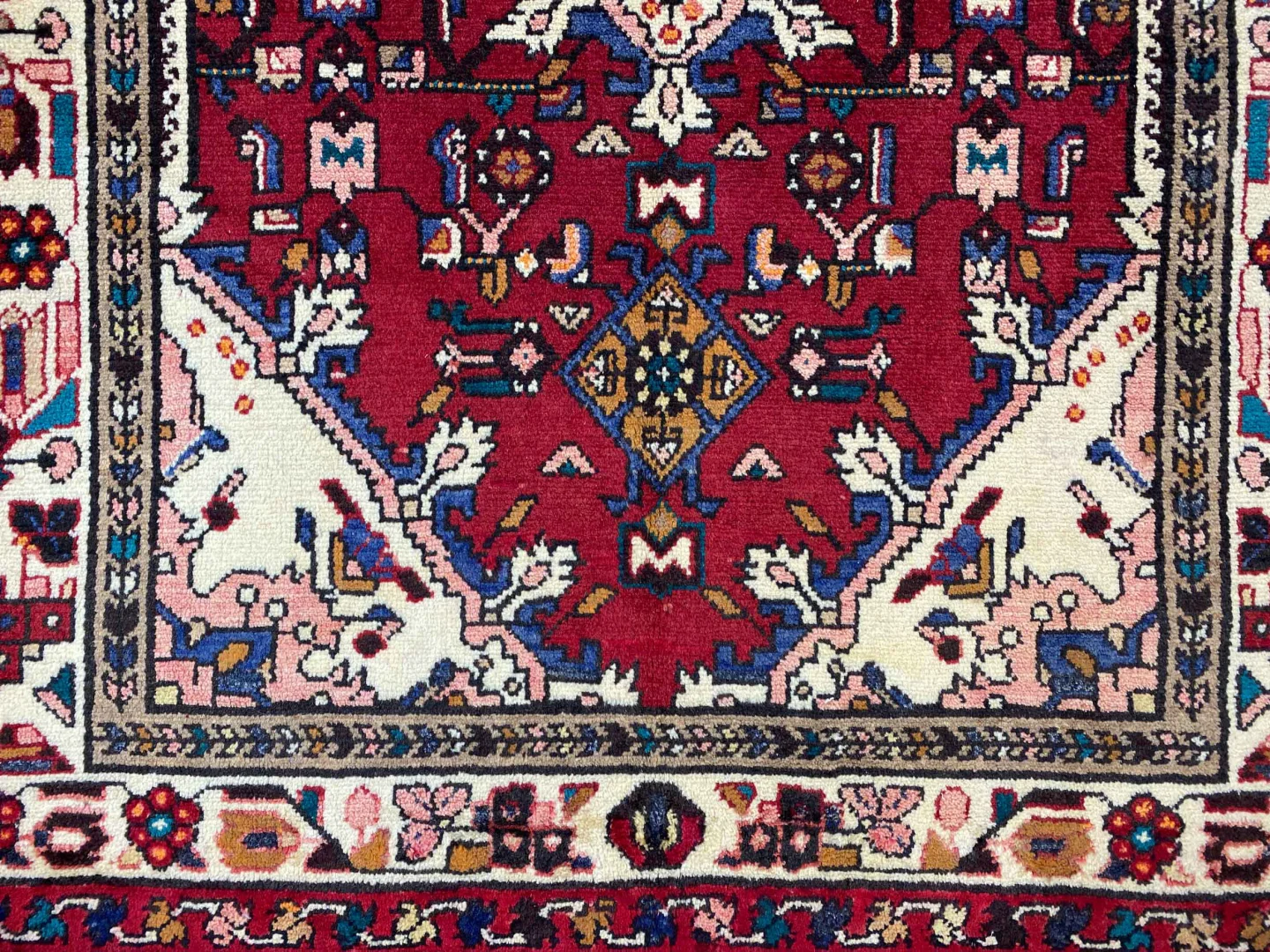 hamadan-orientteppich-157x110-cm-handgeknupft-fur-teppiche-6 Perserteppich Hamadan 157 x 110 cm Wolle handgeknüpft