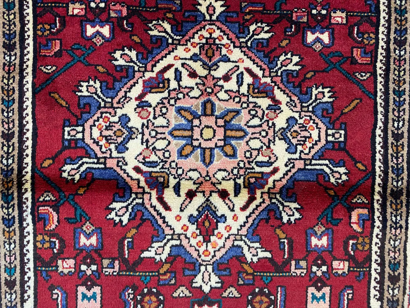 hamadan-orientteppich-157x110-cm-handgeknupft-fur-teppiche-7 Perserteppich Hamadan 157 x 110 cm Wolle handgeknüpft
