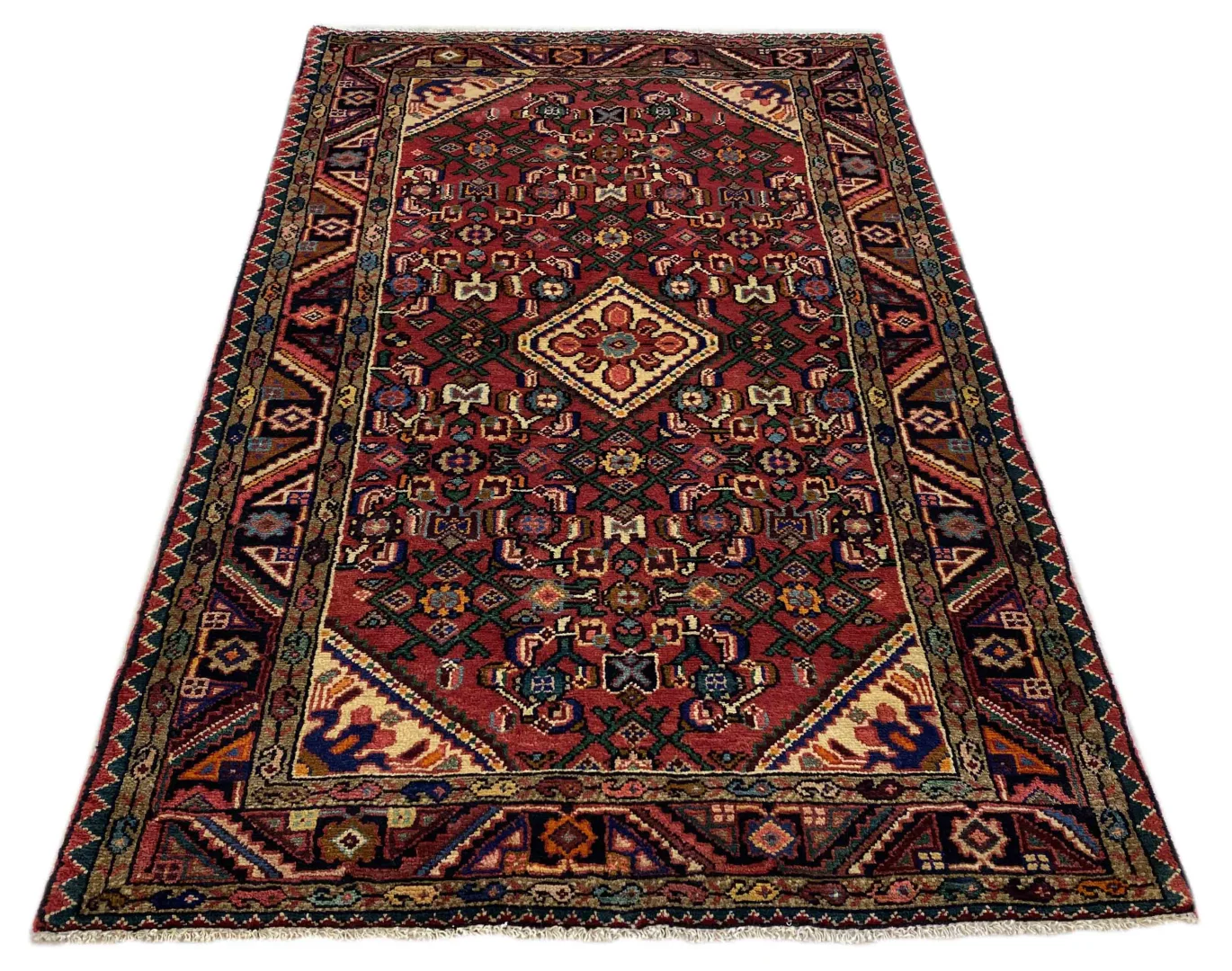 Perserteppich Hamadan 160 x 100 cm Wolle handgeknüpft