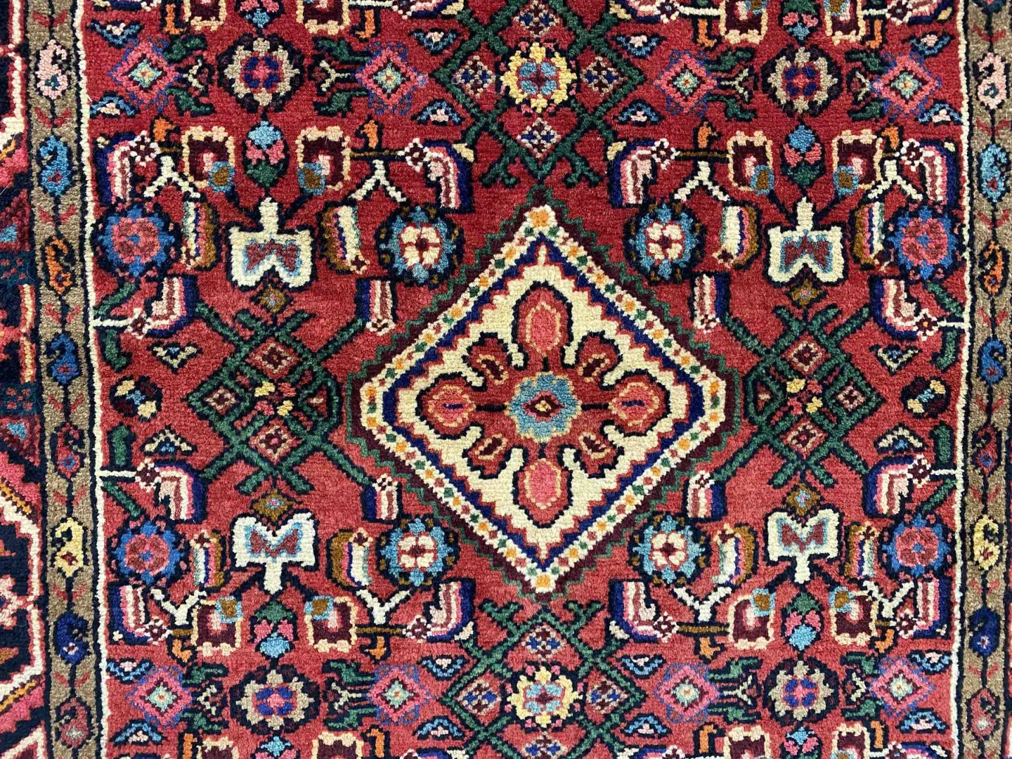Perserteppich Hamadan 160 x 100 cm Wolle handgeknüpft