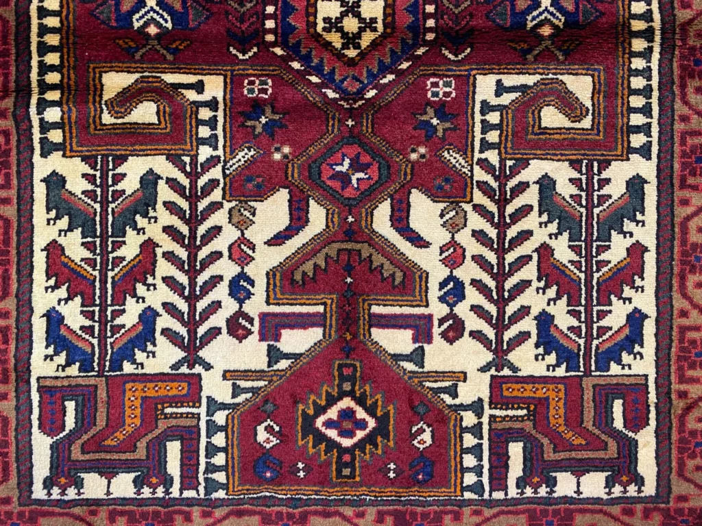 Perserteppich Hamadan 158 x 118 cm Wolle handgeknüpft