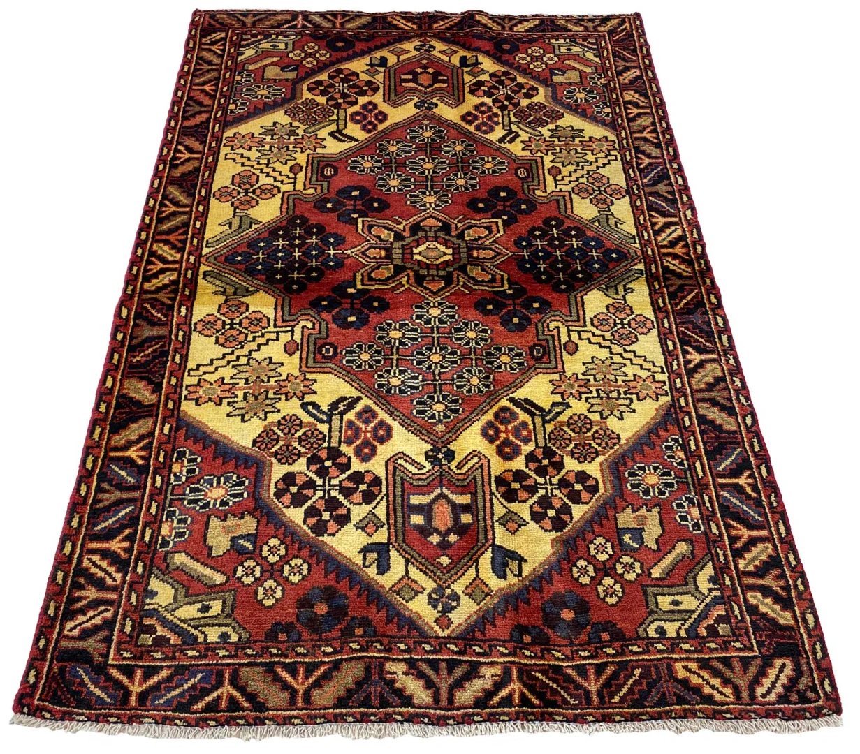 Perserteppich Hamadan 160 x 105 cm Wolle handgeknüpft