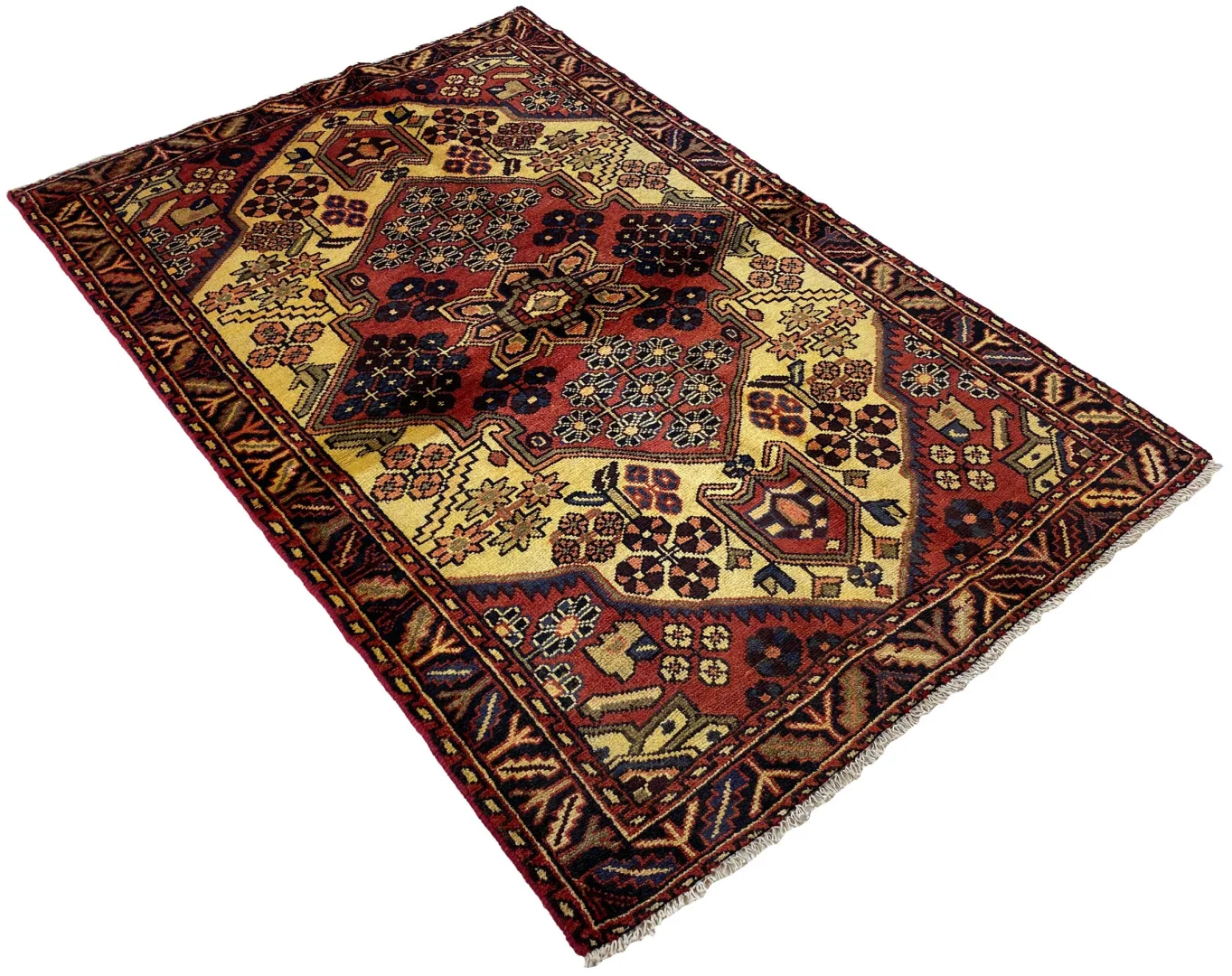 Perserteppich Hamadan 160 x 105 cm Wolle handgeknüpft