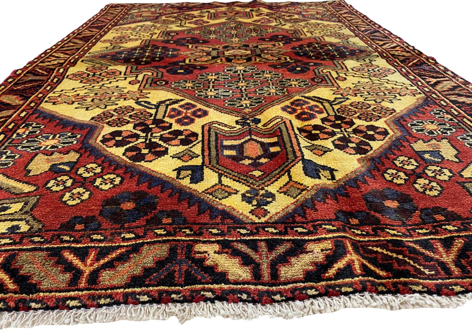 Perserteppich Hamadan 160 x 105 cm Wolle handgeknüpft