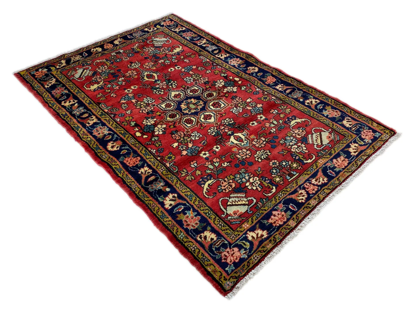 Perserteppich Hamadan 160 x 108 cm Wolle handgeknüpft