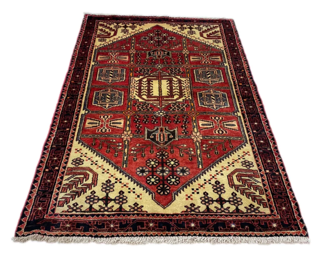 Perserteppich Hamadan 160 x 107 cm Wolle handgeknüpft