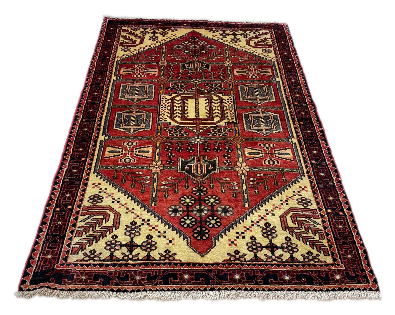 Perserteppich Hamadan 160 x 107 cm Wolle handgeknüpft