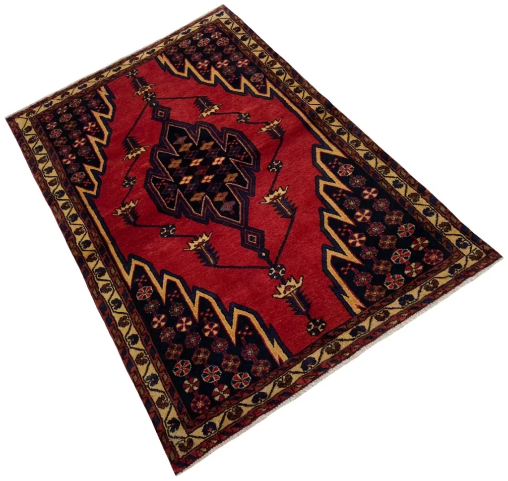 Perserteppich Hamadan 160 x 110 cm Wolle handgeknüpft