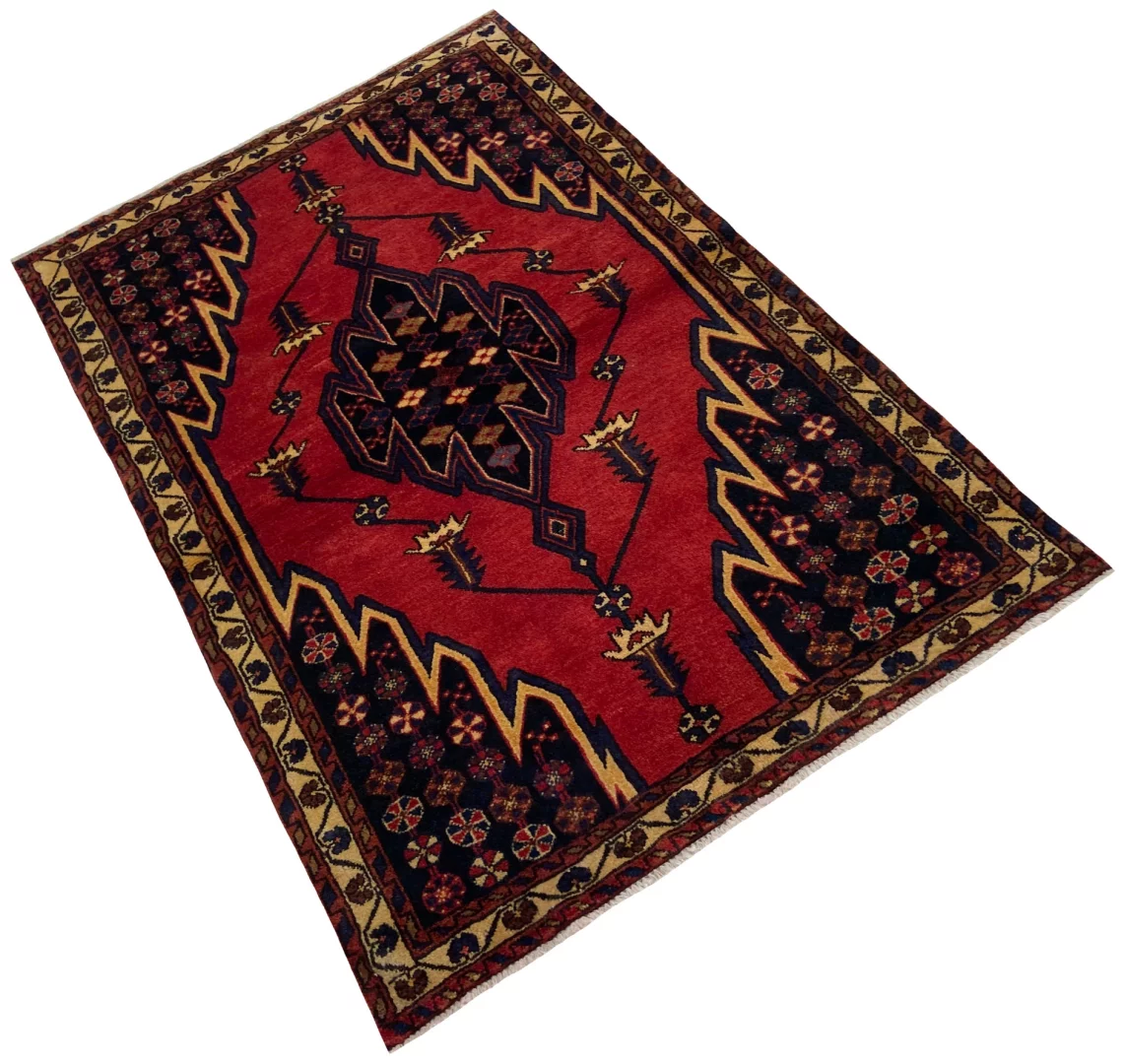Perserteppich Hamadan 160 x 110 cm Wolle handgeknüpft