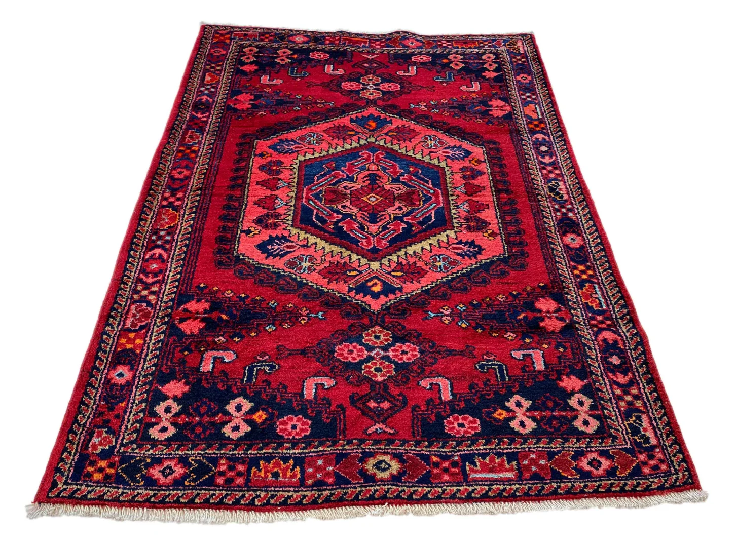 Perserteppich Hamadan 160 x 112 cm Wolle handgeknüpft