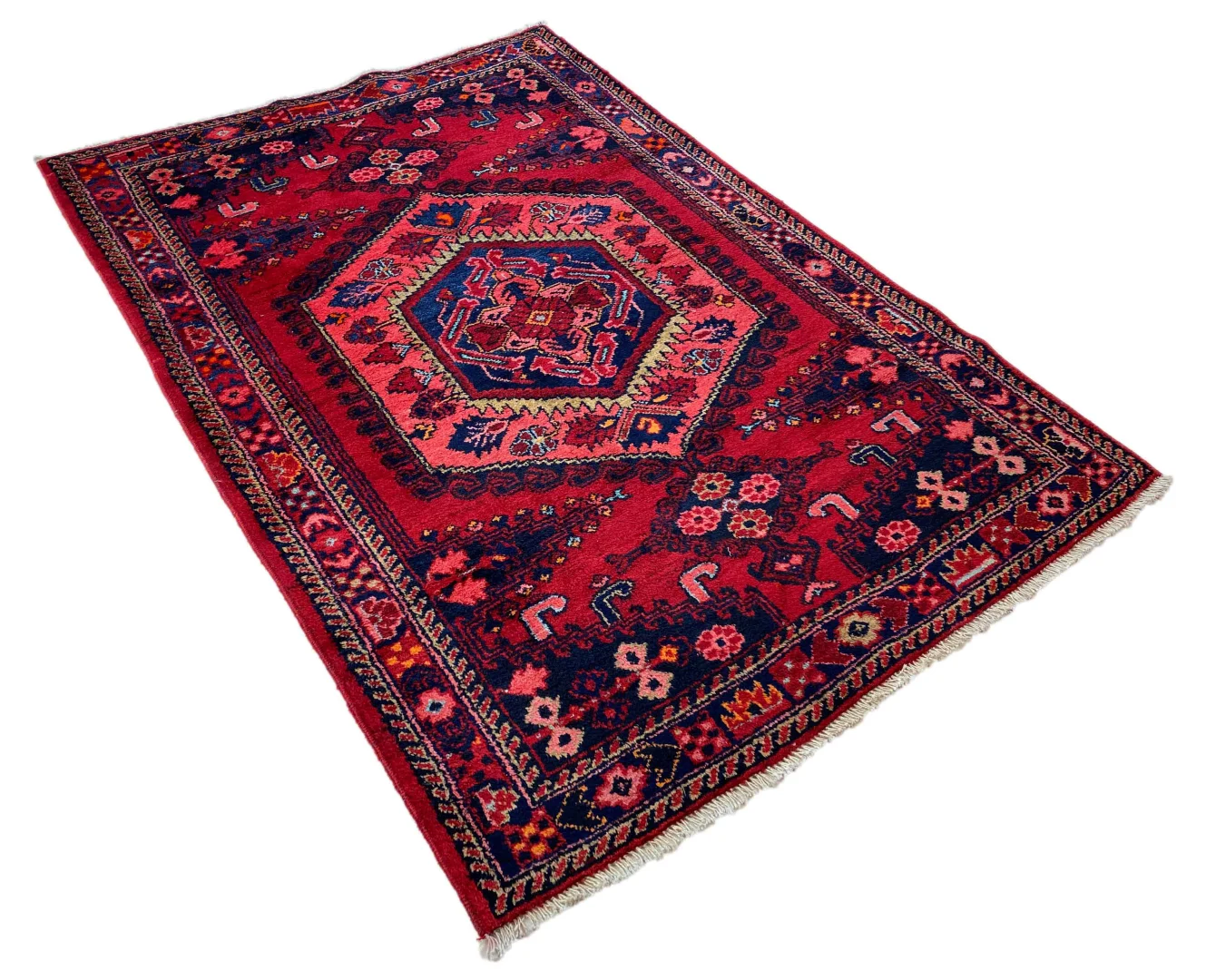 Perserteppich Hamadan 160 x 112 cm Wolle handgeknüpft