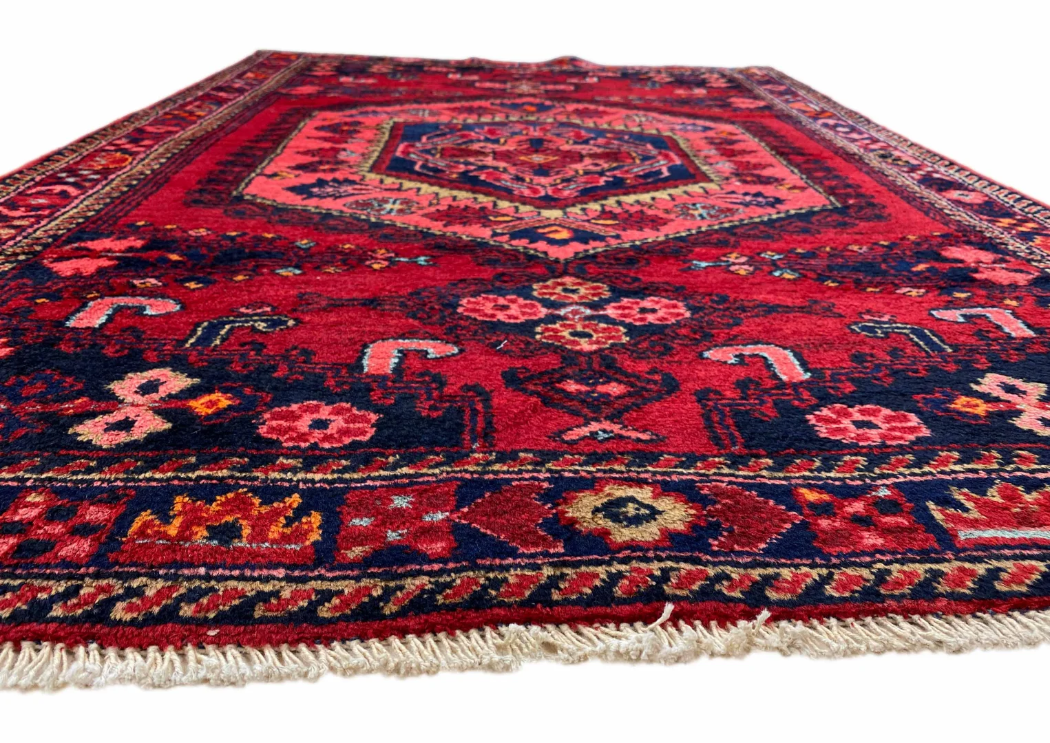 Perserteppich Hamadan 160 x 112 cm Wolle handgeknüpft