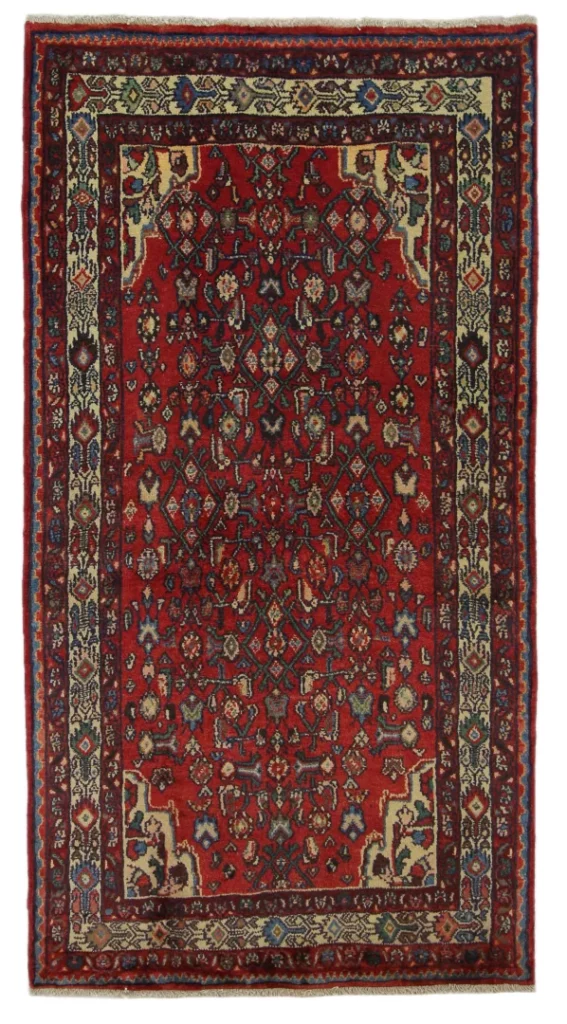 Perserteppich Hamadan 203 x 110 cm Wolle handgeknüpft