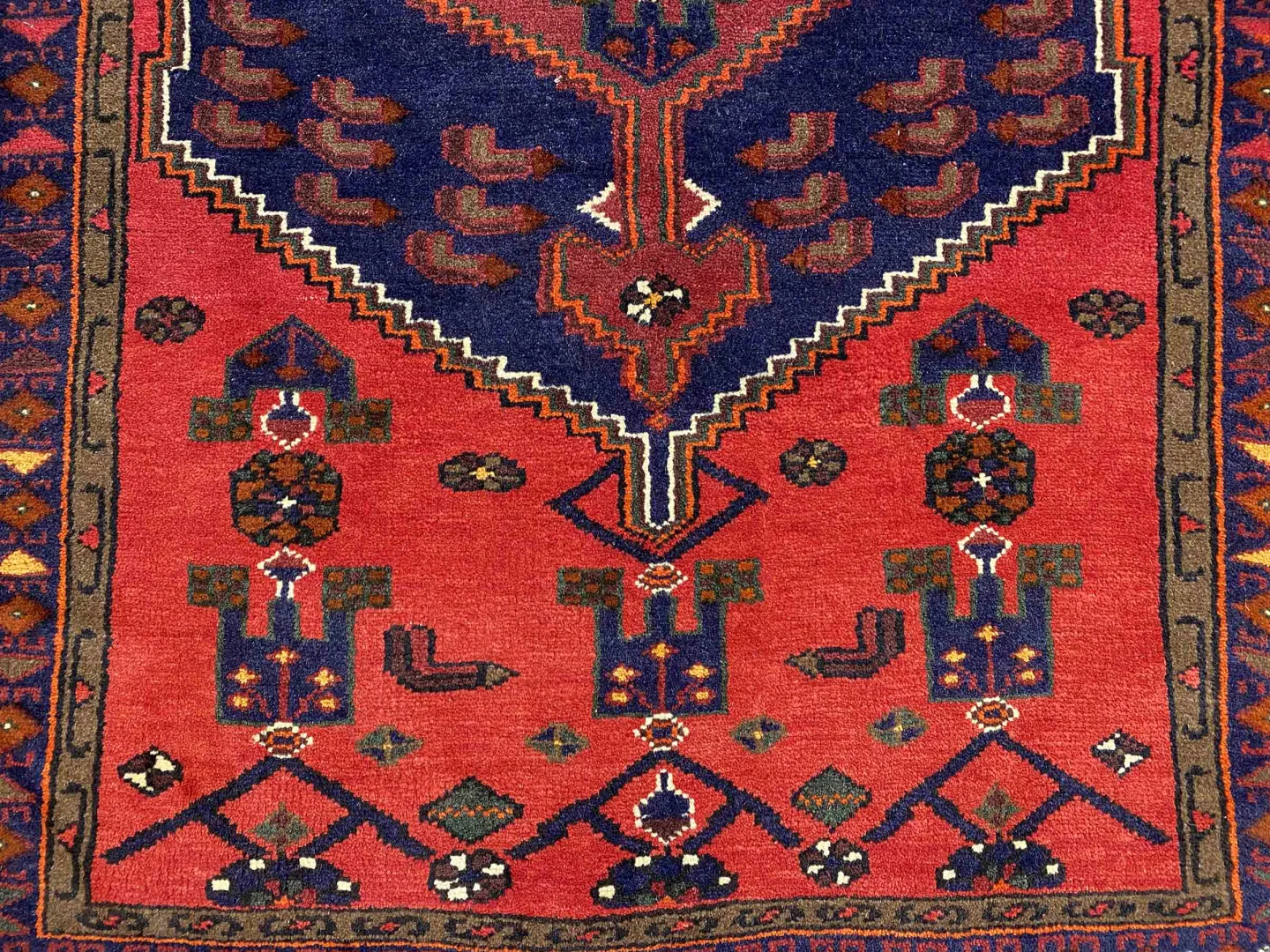 Perserteppich Hamadan 166 x 104 cm Wolle handgeknüpft